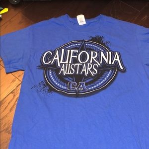 California Allstars t shirt size small